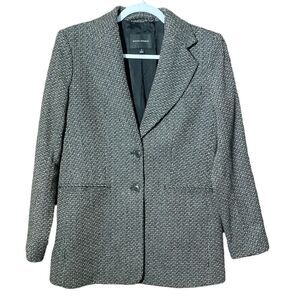 Banana Republic Wool Blend Tweed Fully Lined Blazer/Jacket Women's Size 4